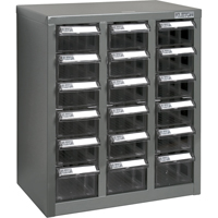 KPC-600 Parts Cabinet, Galvanized Steel, 18 Drawers, 13-9/10" x 8-7/10" x 16-3/10", Grey Northern Industrial Supply Inc.