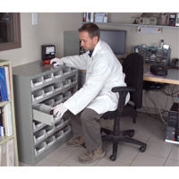 KPC-HD Heavy-Duty Parts Cabinet, Galvanized Steel, 30 Drawers, 34-3/5" x 15-7/10" x 34-3/5", Grey Northern Industrial Supply Inc.