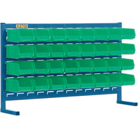 Louvered Rack with Bins, 32 Bins, 36" W x 8-1/4" D x 22" H Northern Industrial Supply Inc.