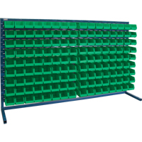 Louvered Rack with Bins, 144 Bins, 72" W x 15" D x 40" H Northern Industrial Supply Inc.