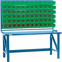Louvered Rack with Bins, 36 Bins, 72" W x 15" D x 40" H Northern Industrial Supply Inc.
