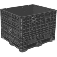 Conteneurs repliables &agrave; usage moyen Bulkpak, 48" lo x 40" la x 34" h, Noir Northern Industrial Supply Inc.