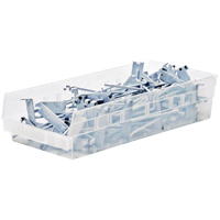 Bacs de rangement pour tablettes, 6-5/8" la x 4" H x 23-5/8" p, Transparent, Capacit&eacute; 50 lb Northern Industrial Supply Inc.