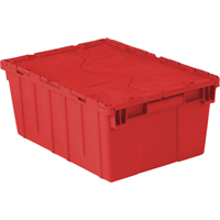 Contenants de distribution Flipak en plastique poly&eacute;thyl&egrave;ne (PE), 21,9" x 15,2" x 9,3", Rouge Northern Industrial Supply Inc.