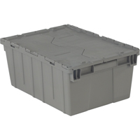 Contenants de distribution Flipak en plastique poly&eacute;thyl&egrave;ne (PE), 21,9" x 15,2" x 9,3", Gris Northern Industrial Supply Inc.
