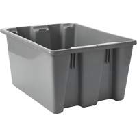 Caisse-palette empilable et emboîtable, 10" x 15,5" x 19,5", Gris Northern Industrial Supply Inc.