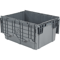 Contenants de distribution Flipak en plastique poly&eacute;thyl&egrave;ne (PE), 27,9" x 20,9" x 15,2", Gris Northern Industrial Supply Inc.