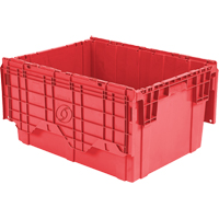 Contenants de distribution Flipak en plastique poly&eacute;thyl&egrave;ne (PE), 27,9" x 20,9" x 15,2", Rouge Northern Industrial Supply Inc.