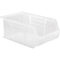 Bac transparent ultra empilable & suspendable, 8-1/4" la, 6" h x 13-5/8" p, Transparent Northern Industrial Supply Inc.