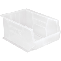 Bac transparent ultra empilable & suspendable, 11" la, 8" h x 16" p, Transparent Northern Industrial Supply Inc.