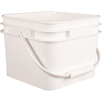 Seau carr&eacute;, Plastique, 2,1 gal. Northern Industrial Supply Inc.