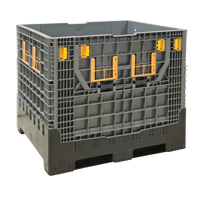 Contenant de vrac pliable, 47,2" lo x 39,4" la x 39,4" h, Gris Northern Industrial Supply Inc.