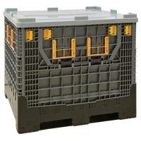 Contenant de vrac pliable, 47,2" lo x 39,4" la x 39,4" h, Gris Northern Industrial Supply Inc.