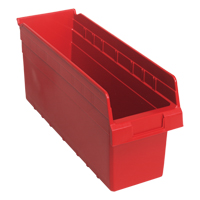 Bacs pour &eacute;tag&egrave;re Store-Max, 6-5/8" la x 8" H x 17-7/8" p, Rouge, Capacit&eacute; 56 lb Northern Industrial Supply Inc.