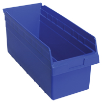 Bacs pour &eacute;tag&egrave;re Store-Max, 8-3/8" la x 8" H x 17-7/8" p, Bleu, Capacit&eacute; 56 lb Northern Industrial Supply Inc.