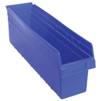 Bacs pour &eacute;tag&egrave;re Store-Max, 6-5/8" la x 8" H x 23-5/8" p, Bleu, Capacit&eacute; 68 lb Northern Industrial Supply Inc.
