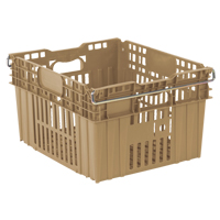 Contenant en plastique empilable Stack-N-Nest pour l'agriculture, 20" x 24" x 13,4", Beige Northern Industrial Supply Inc.