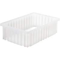 Contenant Divider Box, Plastique, 16,5" la x 10,875" p x 5" h, Gris Northern Industrial Supply Inc.