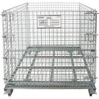 Conteneur repliable en m&eacute;tal grillag&eacute;, 40" la x 32" p x 34" h, Capacit&eacute; de 4000 lb Northern Industrial Supply Inc.