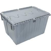 Contenant de distribution en plastique avec dessus basculant, 21,65" x 15,5" x 12,5", Gris Northern Industrial Supply Inc.