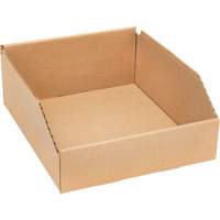 Boîtes profondes en carton ondul&eacute;, 11-3/4" la x 11-1/4" p x 4-1/2" h, Beige Northern Industrial Supply Inc.