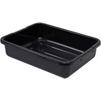 Bac d'entreposage tout usage &agrave; fond rainur&eacute;, 5" ha x 15" p x 21" lo, Plastique, Noir Northern Industrial Supply Inc.