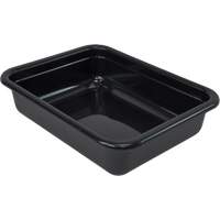 Bac d'entreposage tout usage &agrave; fond plat, 5" ha x 17" p x 22" lo, Plastique, Noir Northern Industrial Supply Inc.
