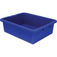 Bac d'entreposage tout usage &agrave; fond rainur&eacute;, 7" ha x 17" p x 22" lo, Plastique, Bleu Northern Industrial Supply Inc.
