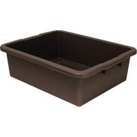 Bac d'entreposage tout usage &agrave; fond rainur&eacute;, 7" ha x 17" p x 22" lo, Plastique, Brun Northern Industrial Supply Inc.