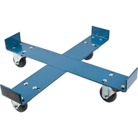 Drum Dolly, Steel, 750 lbs. Capacity, 24" Diameter, Polyolefin Casters Northern Industrial Supply Inc.
