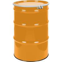 Barils en acier, 55 gal. US (45 gal. imp.), Non doubl&eacute;, Orange, Dessus ouvert, UN1A2/Y1.5/150, Calibre 16 Northern Industrial Supply Inc.