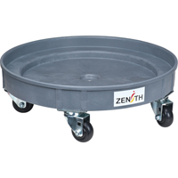 Leak Containment Drum Dolly, 24.25" dia. X 7.625" H, 1.5 US Gal. Spill Cap. Northern Industrial Supply Inc.
