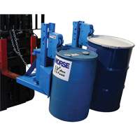 Manipulateur de barils MORSPEED 1500 pour chariot &eacute;l&eacute;vateur, Pour 55 gal. US (45 gal. imp.) Northern Industrial Supply Inc.