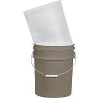 Plastic Pail Liner, 11-1/4" Dia. x 14" H, 5 US gal (4.16 imp. Gal.) Capacity Northern Industrial Supply Inc.