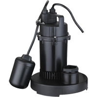 Thermoplastic Submersible Sump Pump, 2560 GPH, 115 V, 4.6 A, 1/3 HP Northern Industrial Supply Inc.