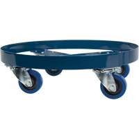 Drum Dolly, Steel, 1400 lbs. Capacity, 24" Diameter, Blue Elastic Casters Northern Industrial Supply Inc.