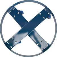 Drum Dolly, Steel, 1400 lbs. Capacity, 24" Diameter, Blue Elastic Casters Northern Industrial Supply Inc.