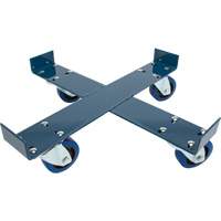 Drum Dolly, Steel, 1400 lbs. Capacity, 24" Diameter, Blue Elastic Casters Northern Industrial Supply Inc.