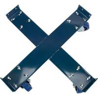 Drum Dolly, Steel, 1400 lbs. Capacity, 24" Diameter, Blue Elastic Casters Northern Industrial Supply Inc.