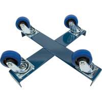 Drum Dolly, Steel, 1400 lbs. Capacity, 24" Diameter, Blue Elastic Casters Northern Industrial Supply Inc.