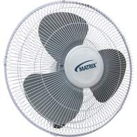 Wall Mount Oscillating Fan, Commercial, 3 Speed, 16" Diameter Northern Industrial Supply Inc.