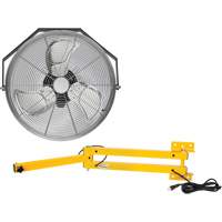 Industrial Workstation Fan Kit with Double Locking Arm, Industrial, 3 Speed, 18" Diameter Northern Industrial Supply Inc.