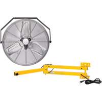 Industrial Workstation Fan Kit with Double Locking Arm, Industrial, 3 Speed, 24" Diameter Northern Industrial Supply Inc.