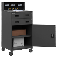 Shop Desk, 23" W x 20" D x 51" H, Grey Northern Industrial Supply Inc.