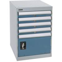 Pedestal Workbench with One Door & Four Drawers, 4 Drawers, 18" W x 21" D x 28" H Northern Industrial Supply Inc.