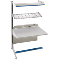 Arlink Preconfigured Workstation, 36" W x 28" D x 84" H, Single Sided Add-On Northern Industrial Supply Inc.