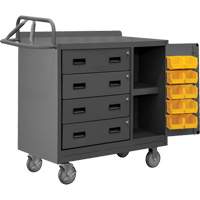 Mobile Workbench Cabinet with Bins, Steel Surface Northern Industrial Supply Inc.