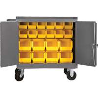 Armoire d'&eacute;tabli mobile avec bacs, Acier Surface Northern Industrial Supply Inc.
