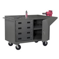Armoire d'&eacute;tabli mobile, Acier Surface Northern Industrial Supply Inc.