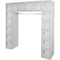 Arche de casiers &eacute;conomiques assembl&eacute;s Clean Line, 16 niveaux, Bloc de 3, 18" x 72" x 12", Acier Northern Industrial Supply Inc.